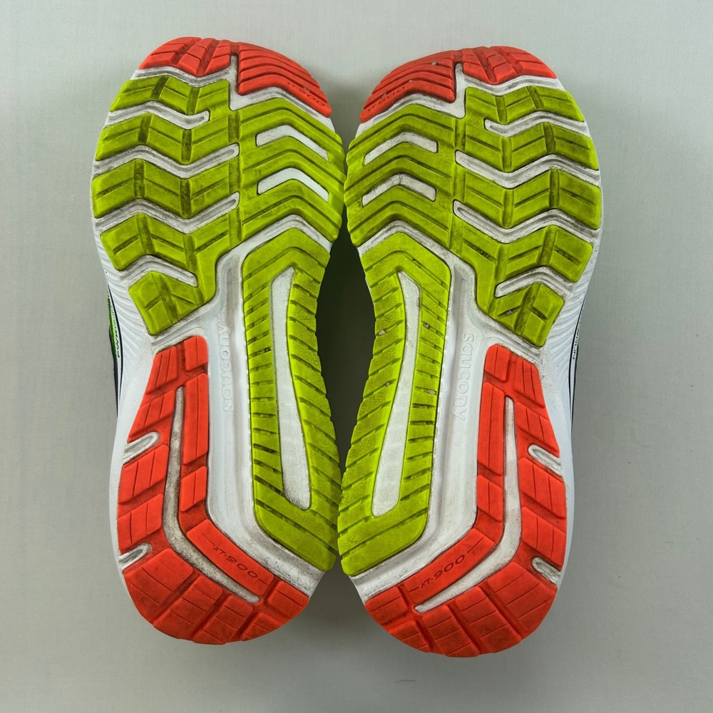 Saucony Running Shoes Womens 7.5 Omni 20 Vizipro PWR RUN Lime Green Black Neon - Picture 8 of 12